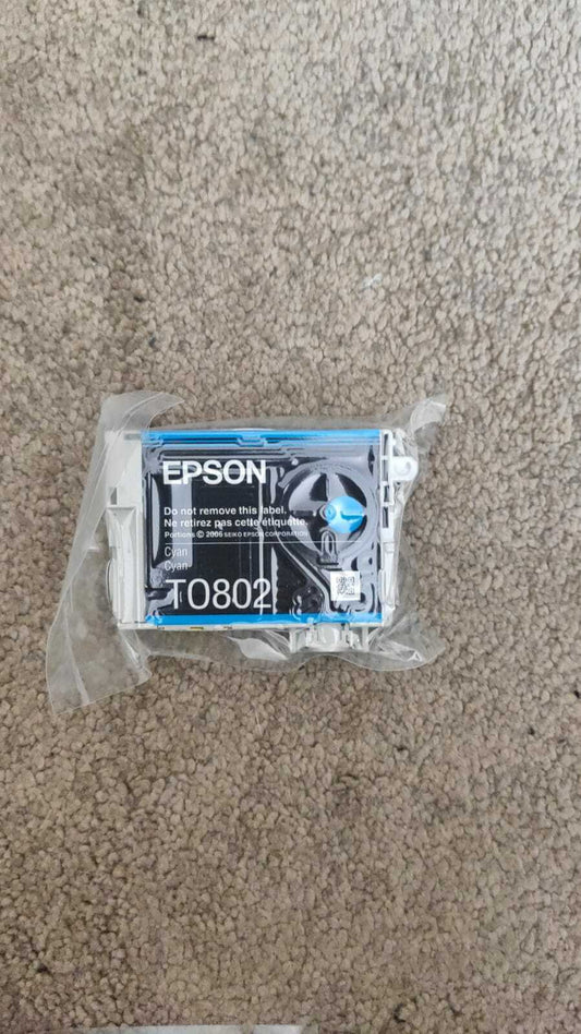 Genuine lot EPSON T0807 Ink Cartridges - (T0801 T0802 T0803 T0804 T0805 T0806)