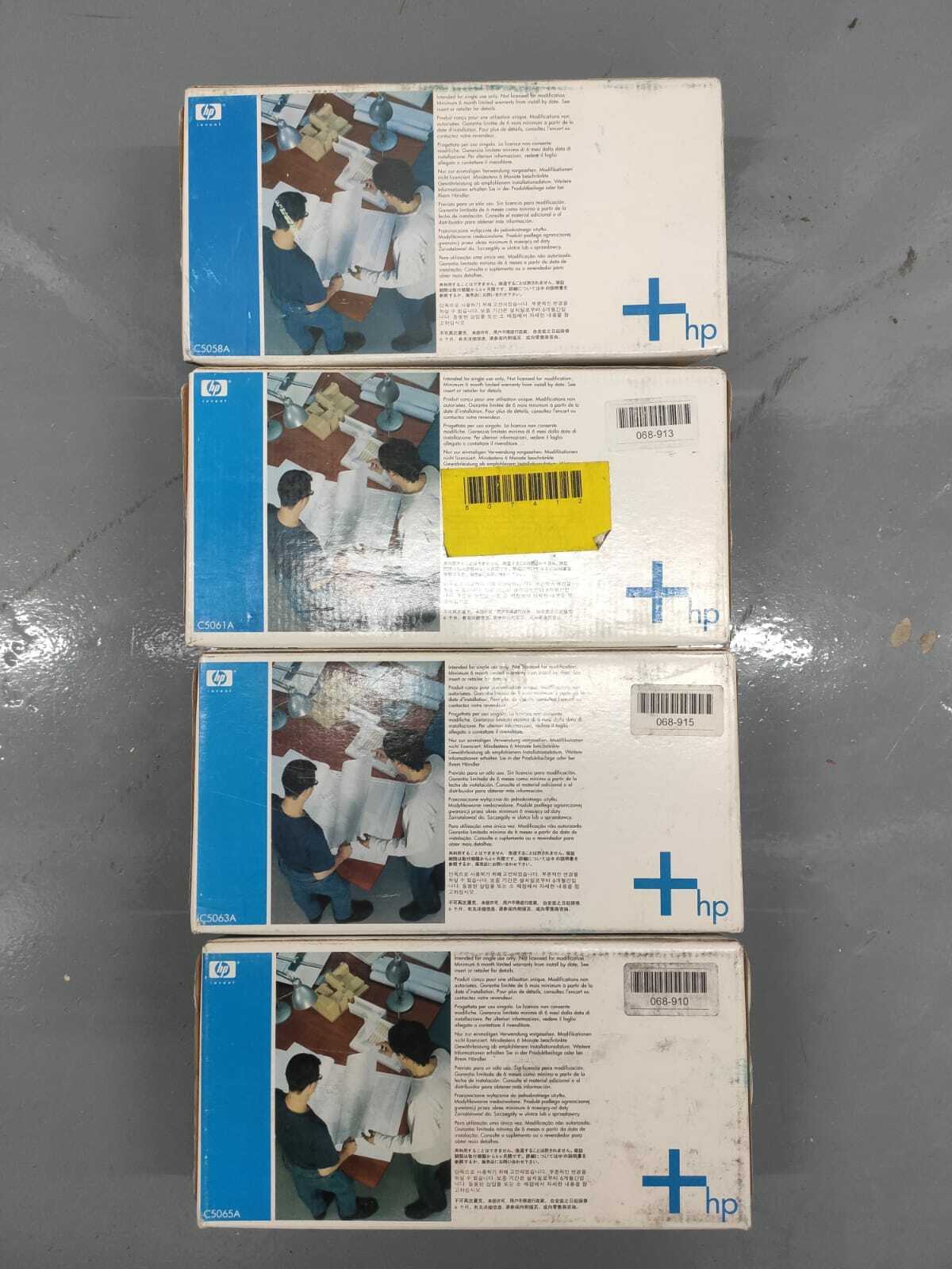 Genuine lot of HP 90 Black Cyan Magenta Yellow inks 400ml DESIGNJET 4000 Series