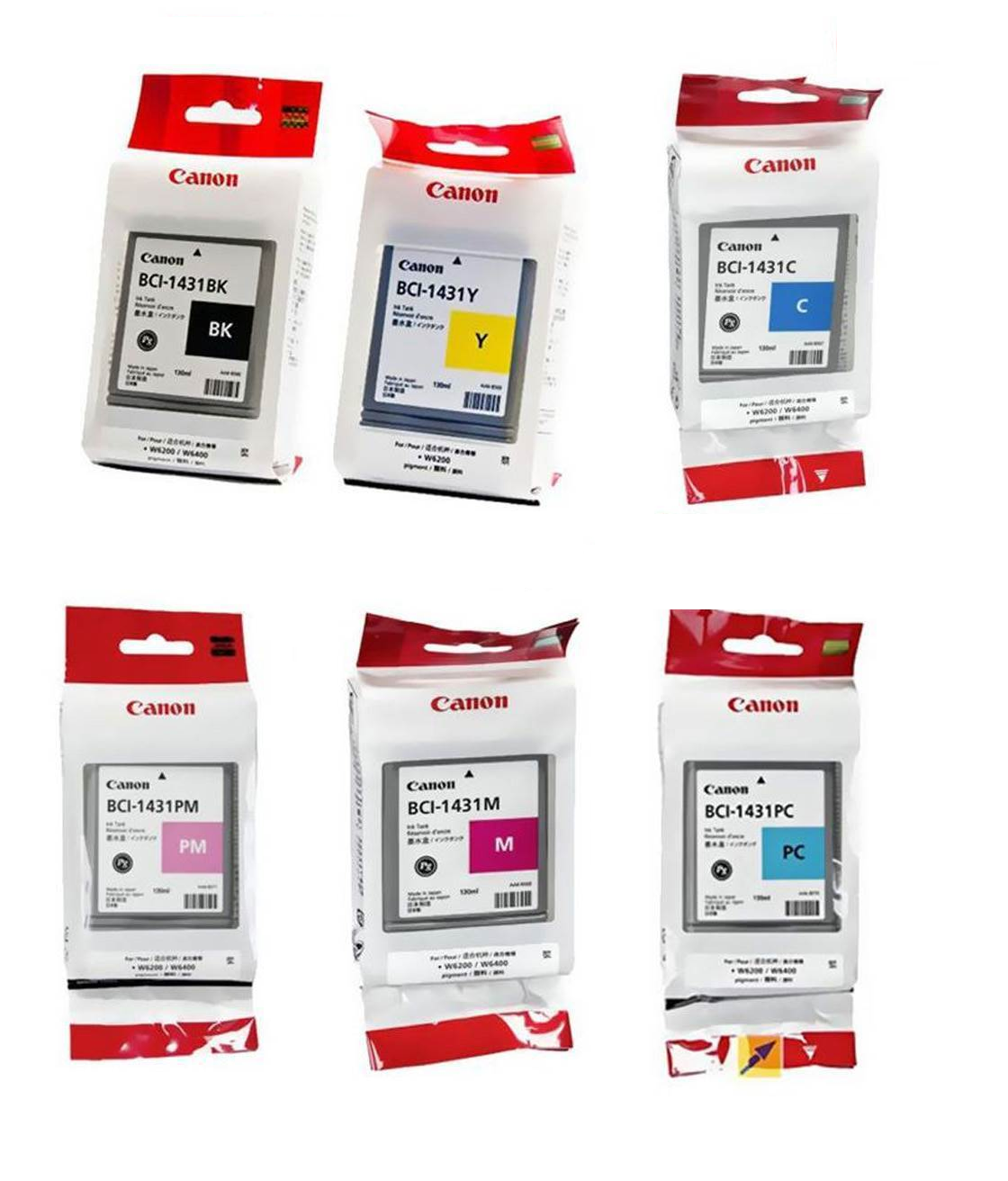 Genuine Canon BCI-1431 ink cartridges (130ML) FREE UK DELIVERY - VAT inc.