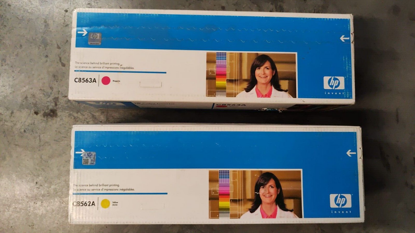 Genuine HP 822A Magenta + Yellow Imaging Drums (C8563A C8562A) FREE UK DELIVERY!