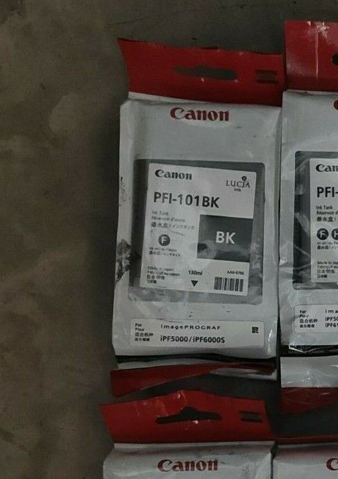 Genuine lot of Canon PFI-101 Ink Cartridges - FREE UK DELIVERY - VAT included