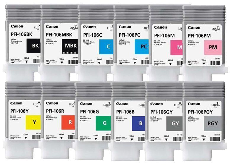 Genuine Canon PFI-106 ink cartridges for iPF6300 iPF6350 iPF6400 iPF6450 lot