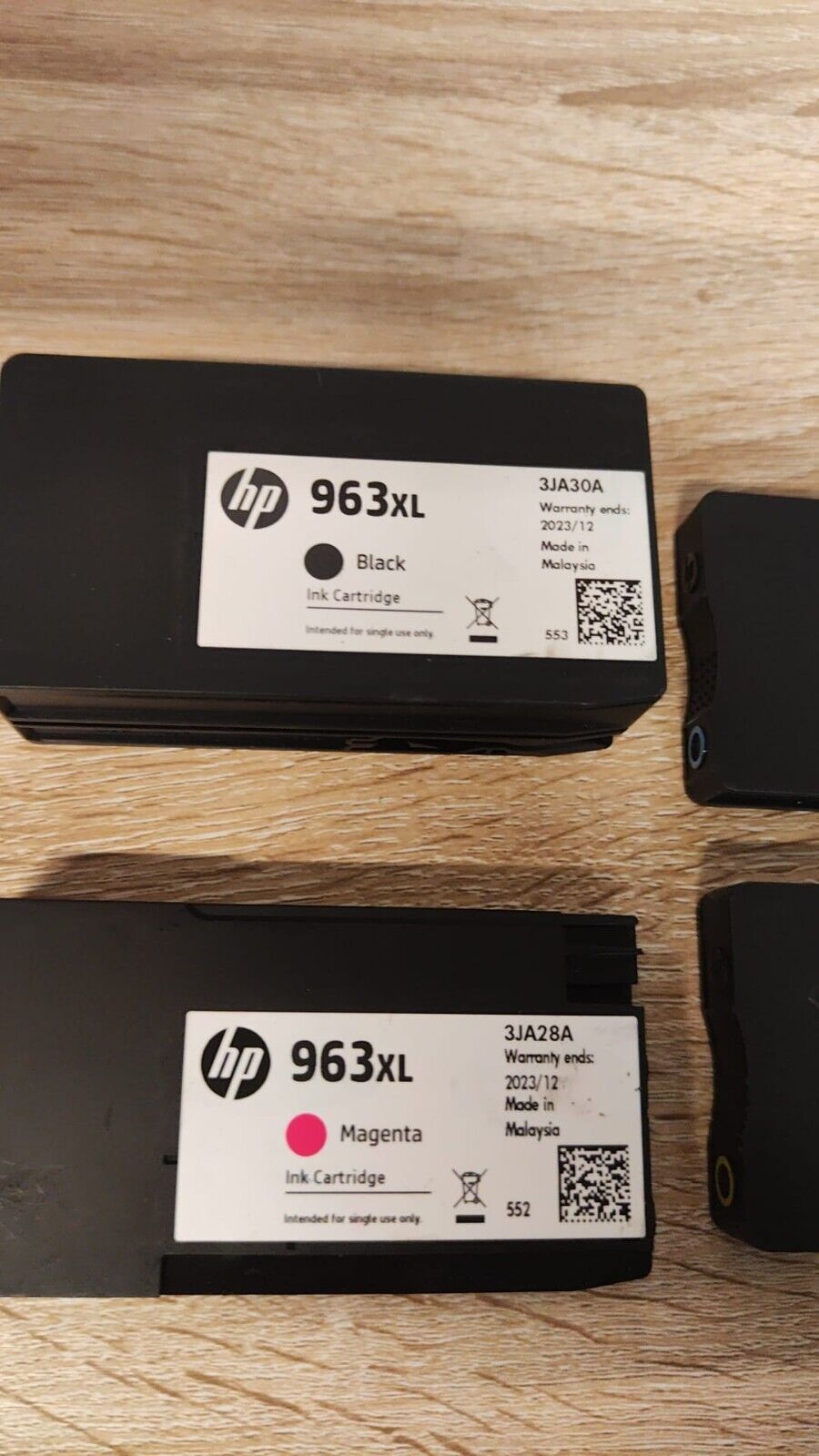 4x UNBOXED HP 963XL Black Cyan Magenta Yellow Ink Cartridges - FREE UK DELIVERY!