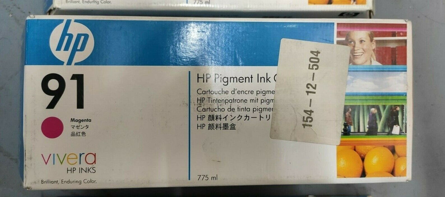 Genuine HP 91 ink cartridges for HP Designjet Z6100 - VAT inc - FREE UK DELIVERY