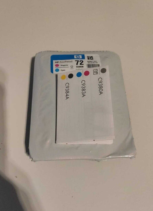 Genuine HP 72 printheads - (C9380A C9383A C9384A) - FREE UK DELIVERY! VAT inc