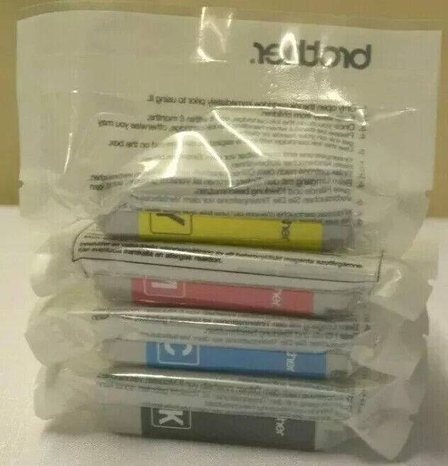 Genuine Brother LC1000 Black Cyan Magenta Yellow ink cartridges FREE UK DELIVERY