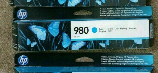 Genuine lot of HP 980 Ink Cartridges for Enterprise X555 MFP X585 -FREE DELIVERY