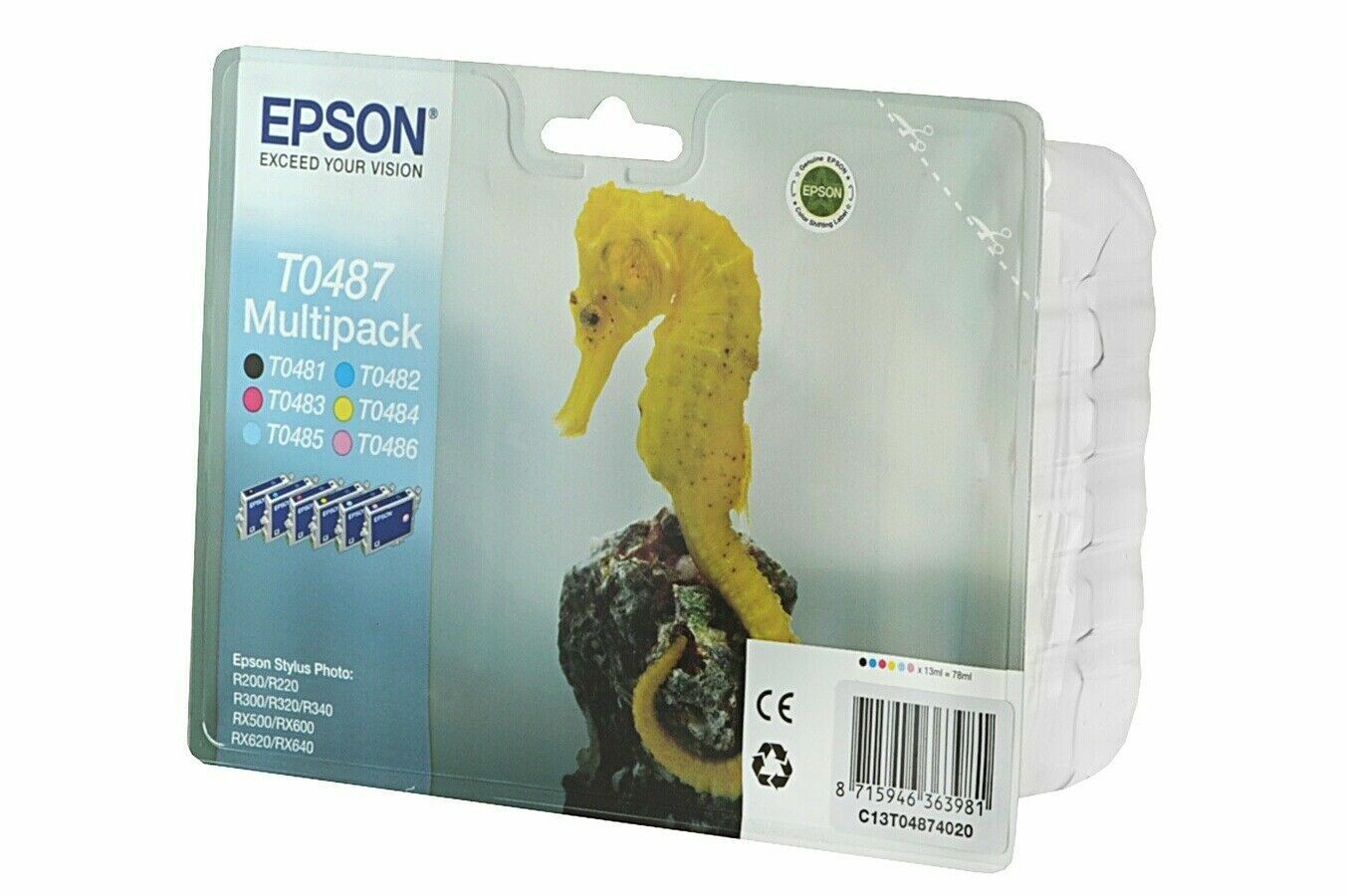 Genuine Epson T0481 T0482 T0483 T0484 T0485 T0486 (T0487) Ink Cartridges - lot