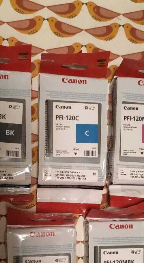 Genuine Canon PFI-120 ink cartridges lot - FREE UK DELIVERY! VAT included