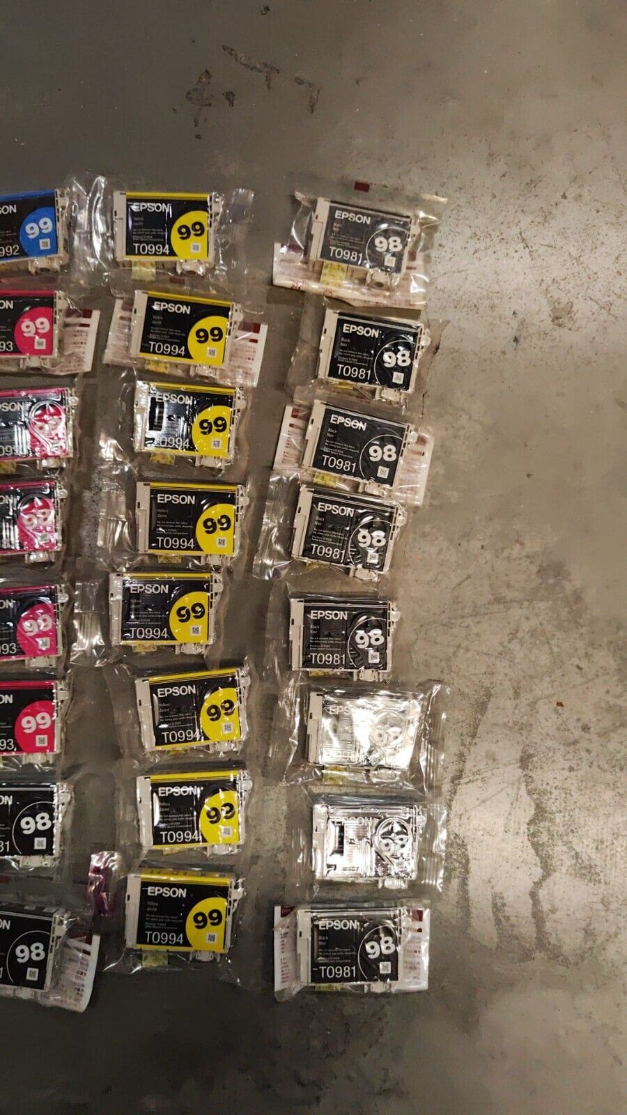 32x Genuine Epson 98 Black & 99 Color Ink Cartridges joblot - FREE US DELIVERY!