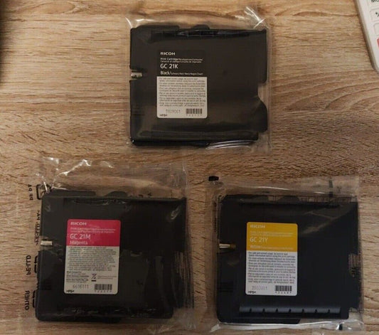 Genuine Ricoh GC21 / GC21H High Yield Ink Cartridges - FREE UK DELIVERY! VAT inc