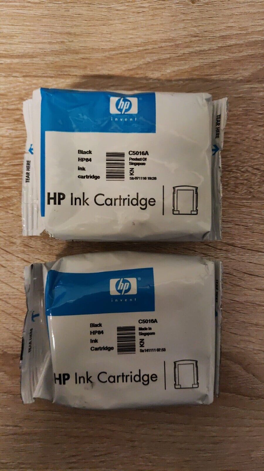 2x Genuine HP 84 Black Ink Cartridges (C5016A) - FREE UK DELIVERY! VAT included