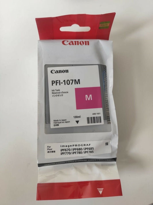 Genuine lot of Canon PFI-107 Ink Cartridges (130ml) - FREE UK DELIVERY - VAT inc