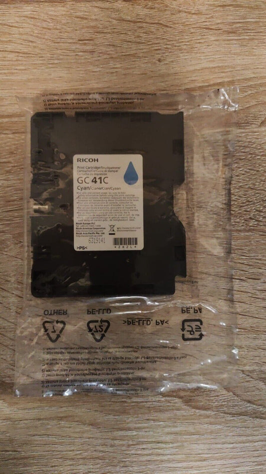 Genuine Ricoh GC41 Black Cyan Magenta Yellow Ink Cartridges - FREE UK DELIVERY!