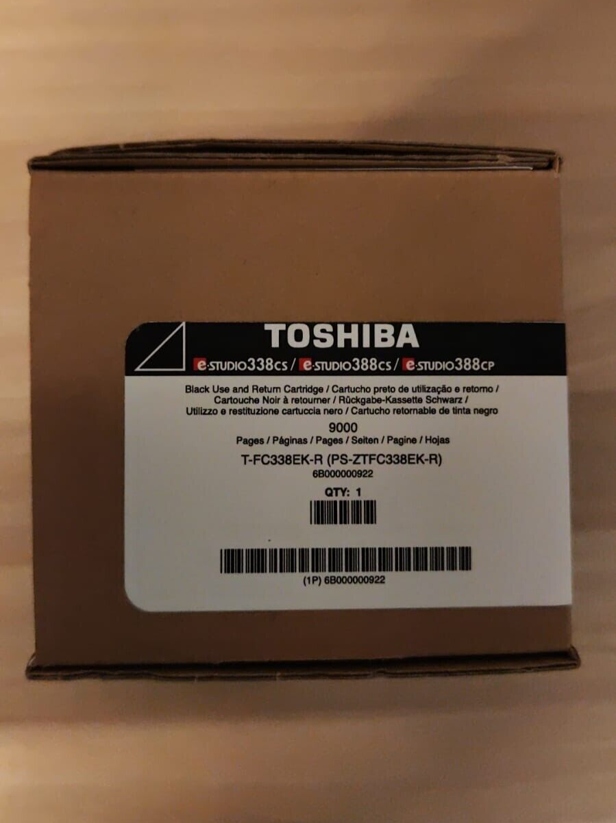 Genuine Toshiba Studio 338cs 388cs 388cp Black ink cartridge - FREE UK DELIVERY!