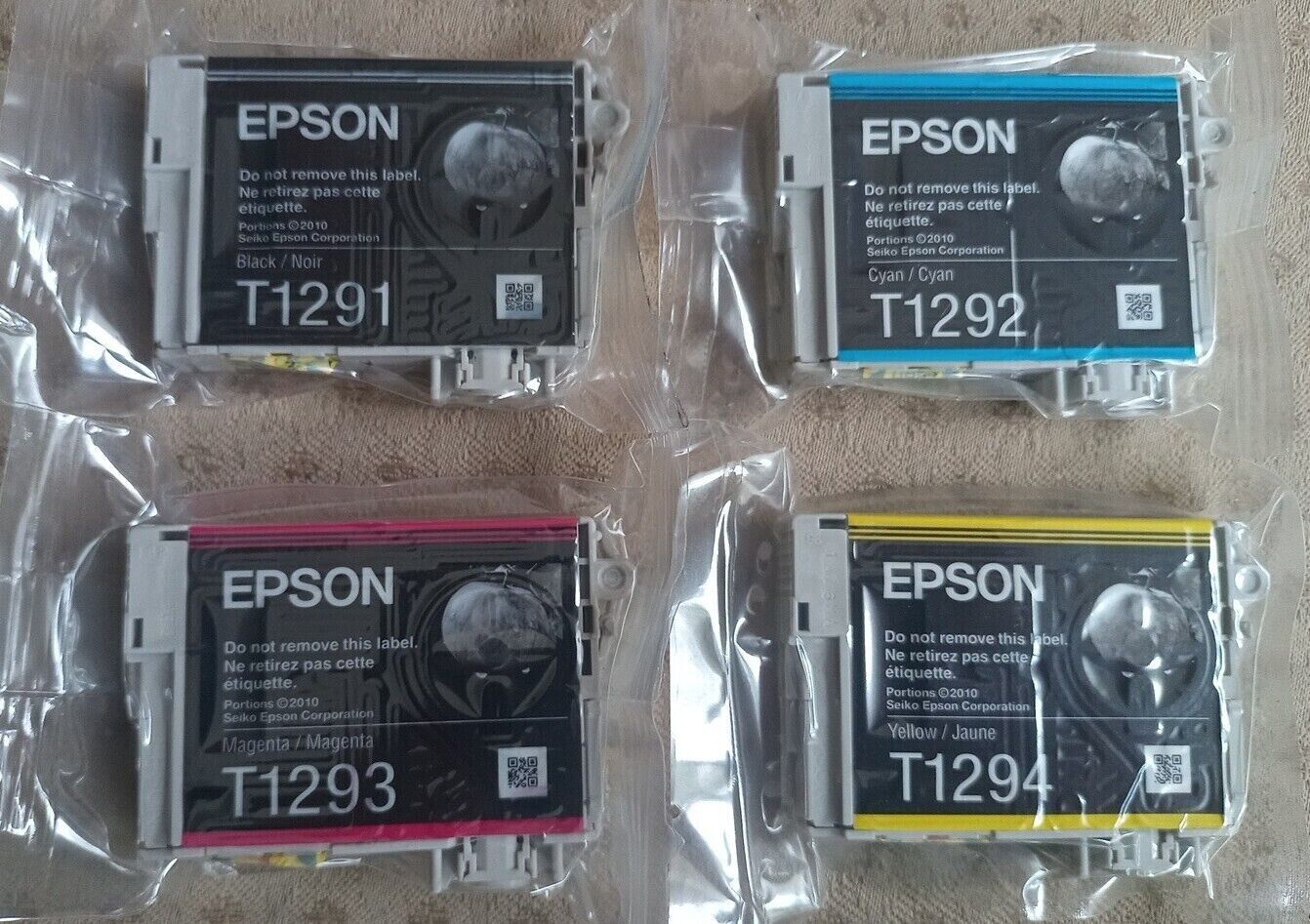 Genuine EPSON T1295 ink cartridges (T1291 T1292 T1293 T1294) - FREE UK DELIVERY!