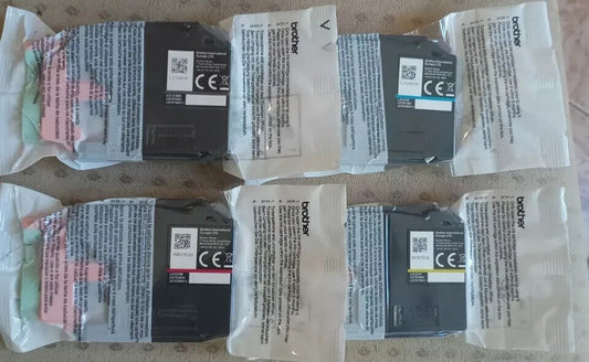 Genuine Brother LC121 Black Cyan Magenta Yellow ink cartridges FREE UK DELIVERY!