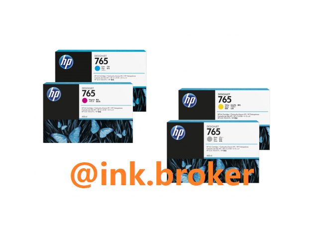 Genuine HP 765 Ink Cartridges (F9J51A F9J52A F9J53A) 400ML - FREE UK DELIVERY!