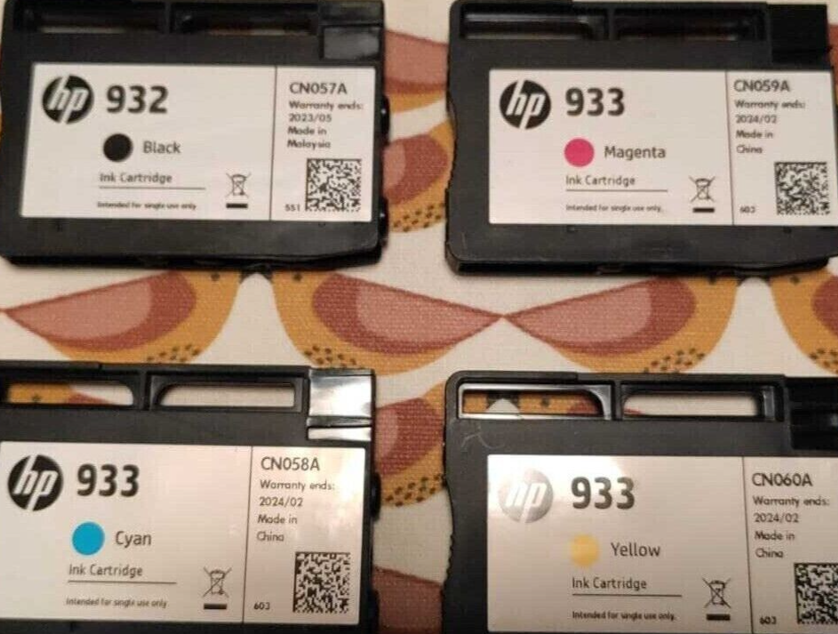 4x Genuine HP 932 + HP 933 ink cartridges multipack (NO BOX) - FREE UK DELIVERY!