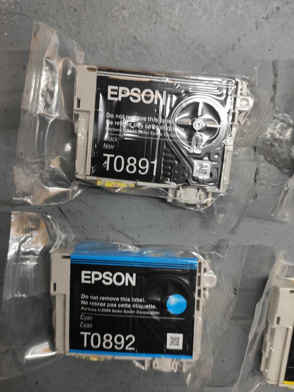 Genuine Epson T0895 set of 4 ink cartridges - Stylus S20 SX100 SX105 SX200 SX400