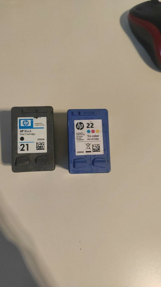 UNBOXED HP 21 Black + HP 22 Colour ink cartridges C9351A/C9352A - FREE DELIVERY!
