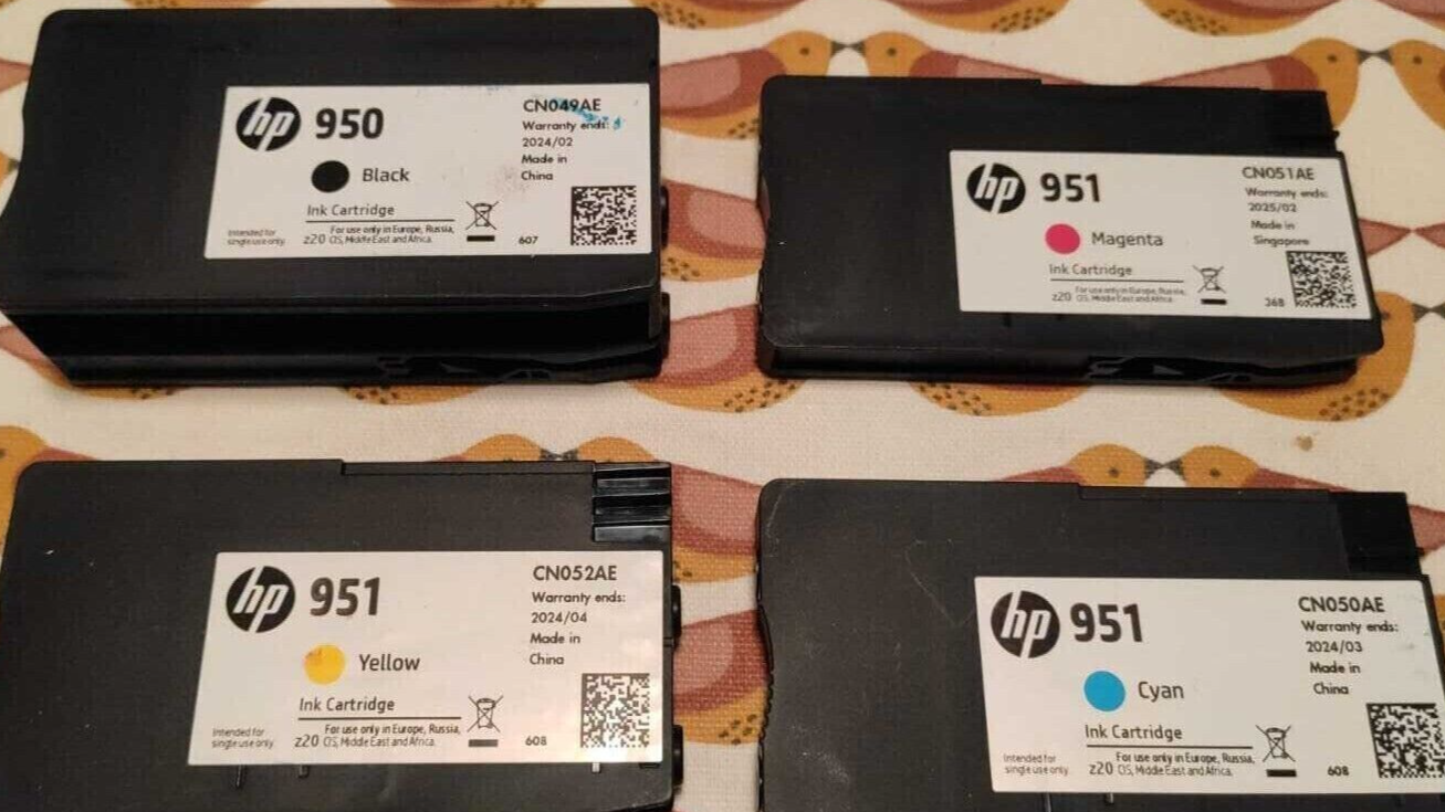 4x Genuine HP 950 + HP 951 ink cartridges multipack (NO BOX) - FREE UK DELIVERY!