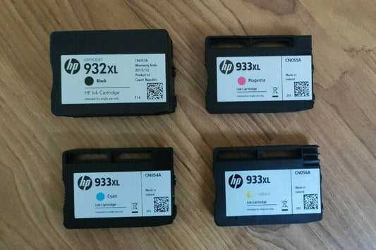 4x Genuine HP 932XL + HP 933XL ink cartridges (NO BOX) - FREE UK DELIVERY!