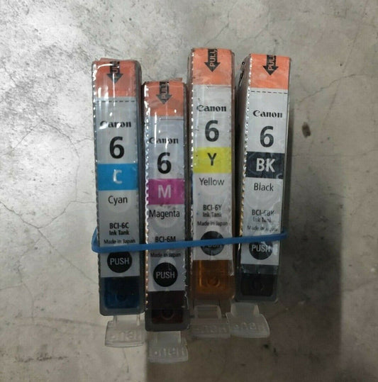 Genuine Canon BCI-6 Black, Cyan, Magenta, Yellow Ink Cartridges - FREE DELIVERY!