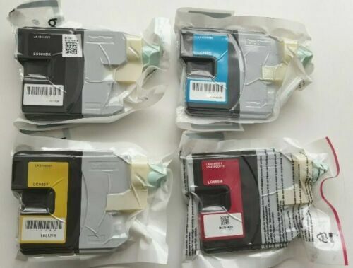 Genuine Brother LC980 Black Cyan Magenta Yellow ink cartridges FREE UK DELIVERY