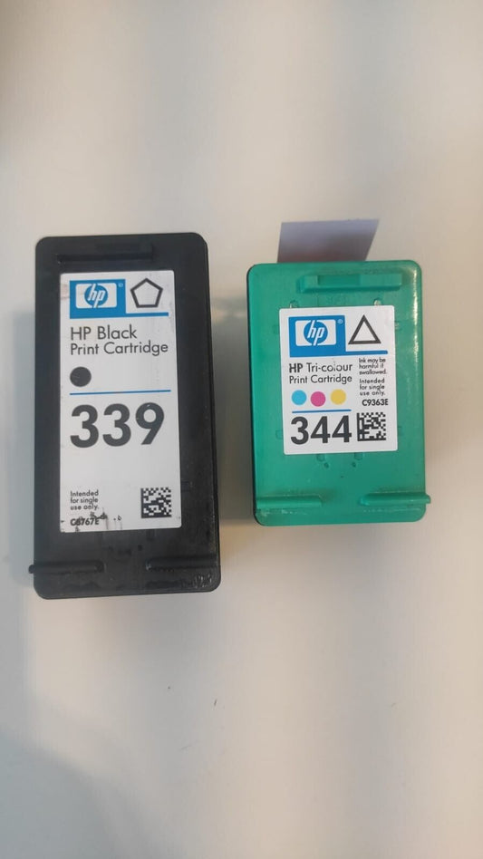 UNBOXED HP 339 + 344 Black & Colour Ink Cartridges - C8767E/C9363E FREE DELIVERY