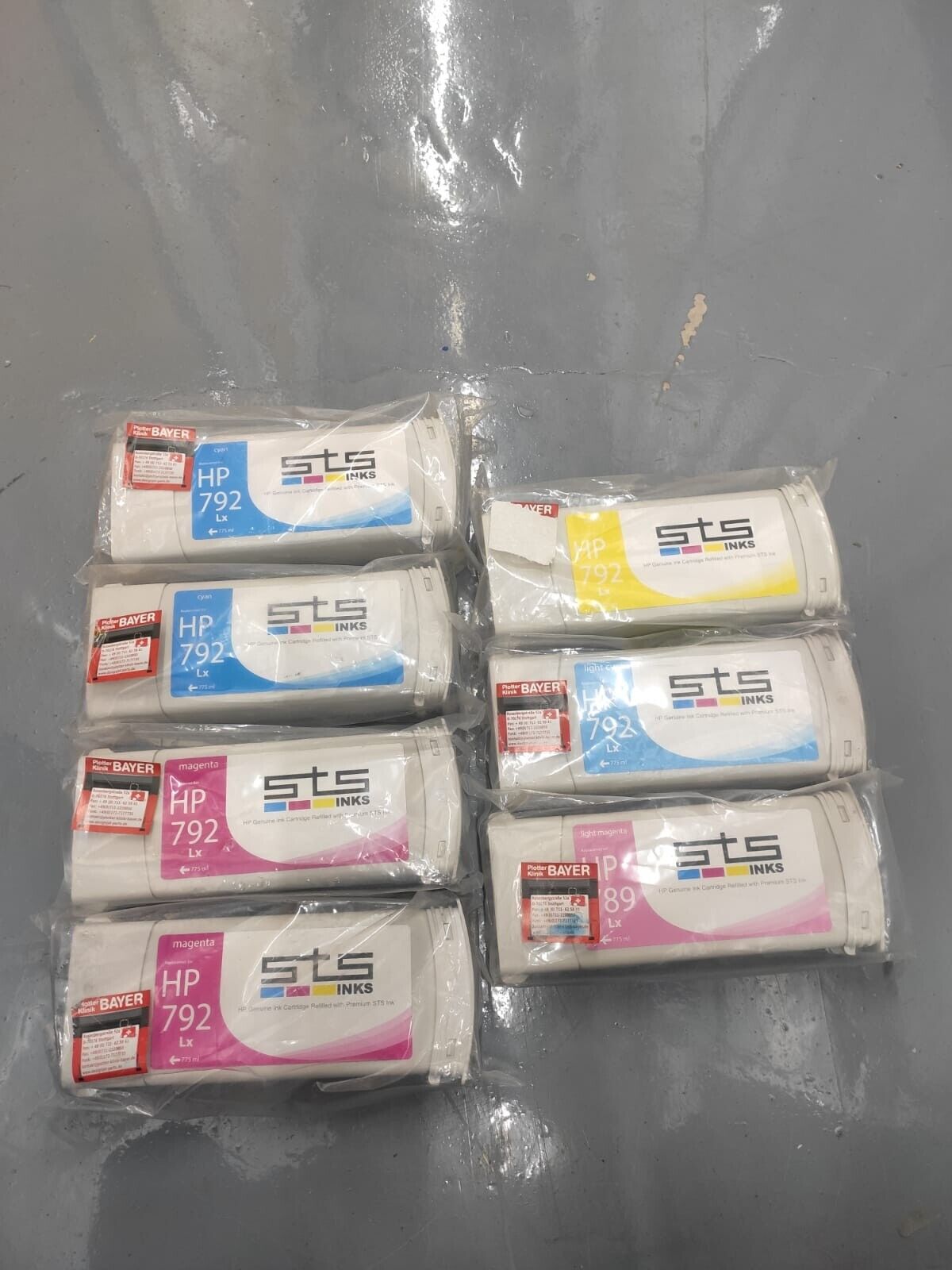 7x Refilled 792 Ink Cartridges for HP L25500 Latex - FREE UK DELIVERY!