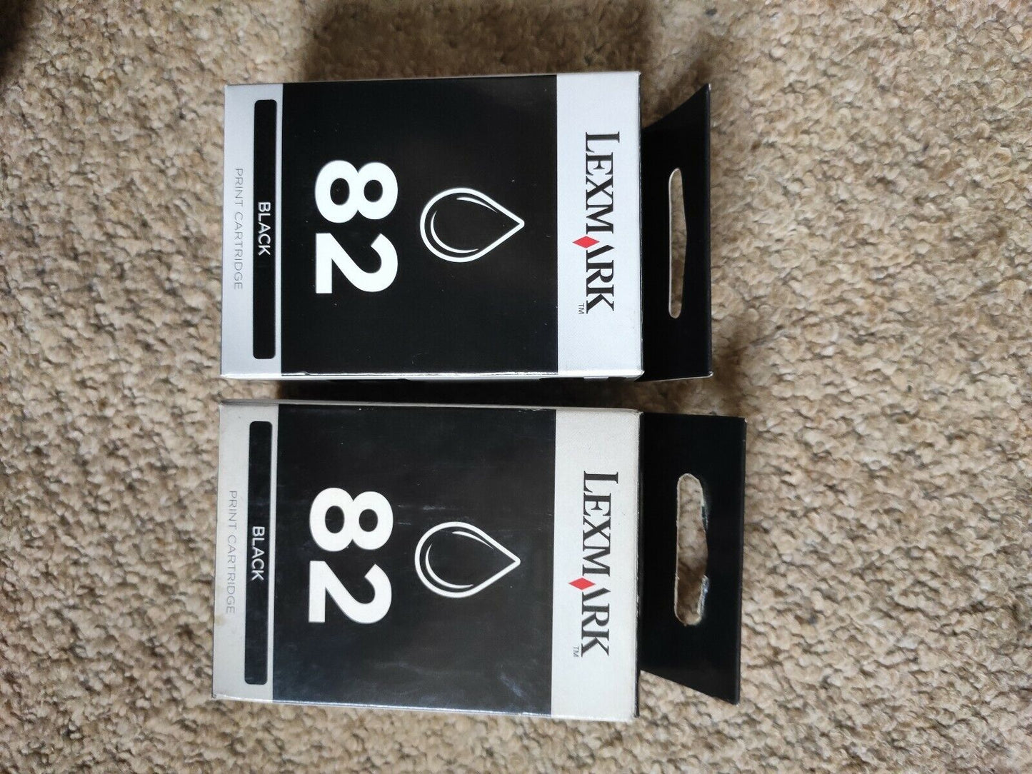 Lexmark 82 x 2 Genuine Black Ink Cartridges 18L0032 - FREE DELIVERY - VAT inc