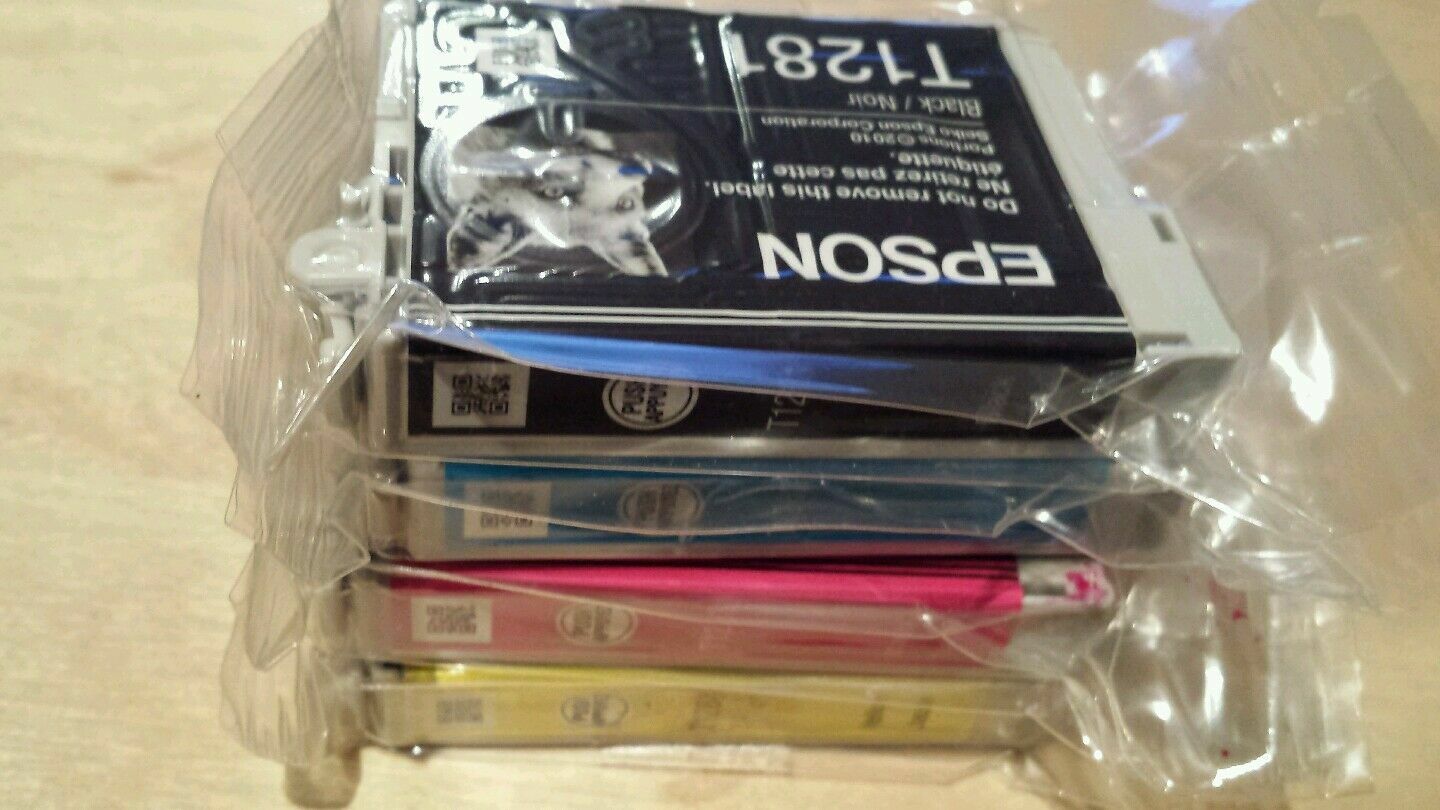 Genuine EPSON T1285 Ink Cartridges (T1281 T1282 T1283 T1284) - FREE UK DELIVERY