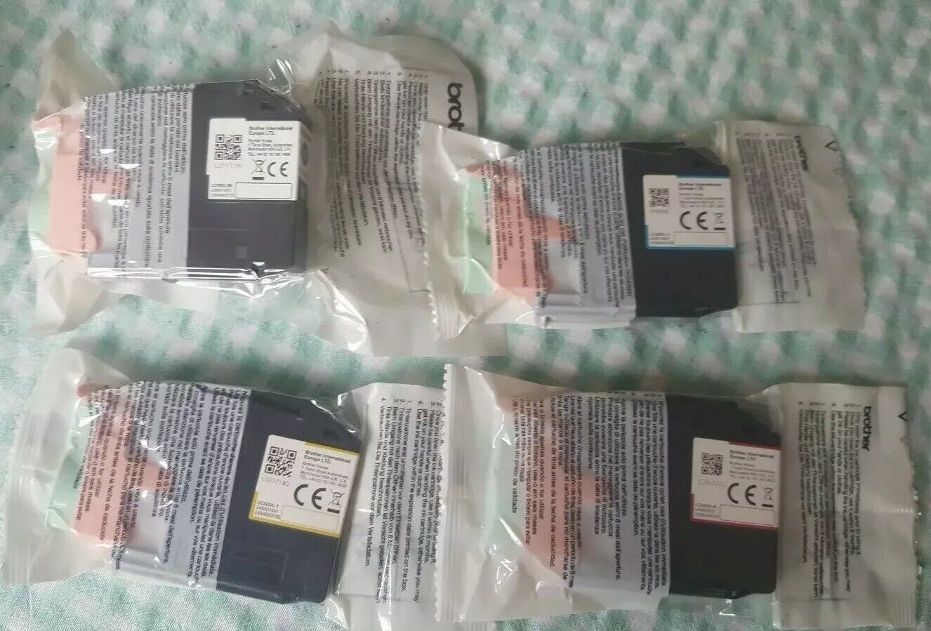 Genuine Brother LC229XL Black & LC225XL Cyan Magenta Yellow Ink cartridges - VAT