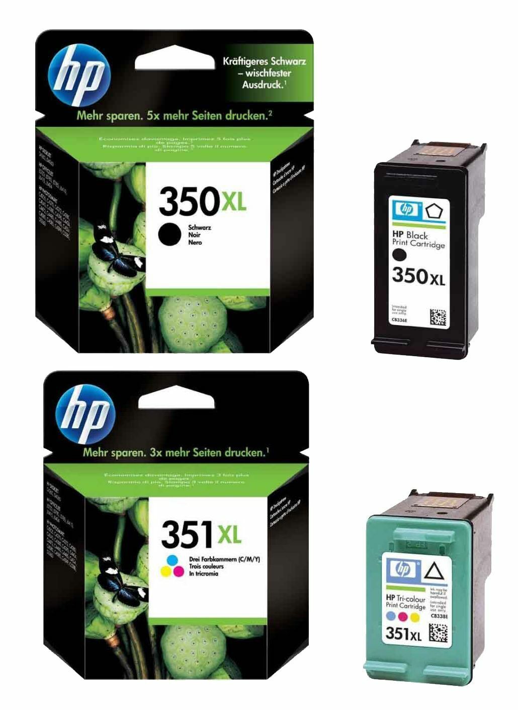 Cartuccia Originale HP 351XL CMY CB338EE, Confezione Blister, Perfetta Per OfficeJet J5785, J5790, J5730 - Foto 1