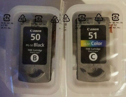 Genuine Canon PG-50 & CL-51 Ink Cartridges for Chromalife Pixma series - VAT inc