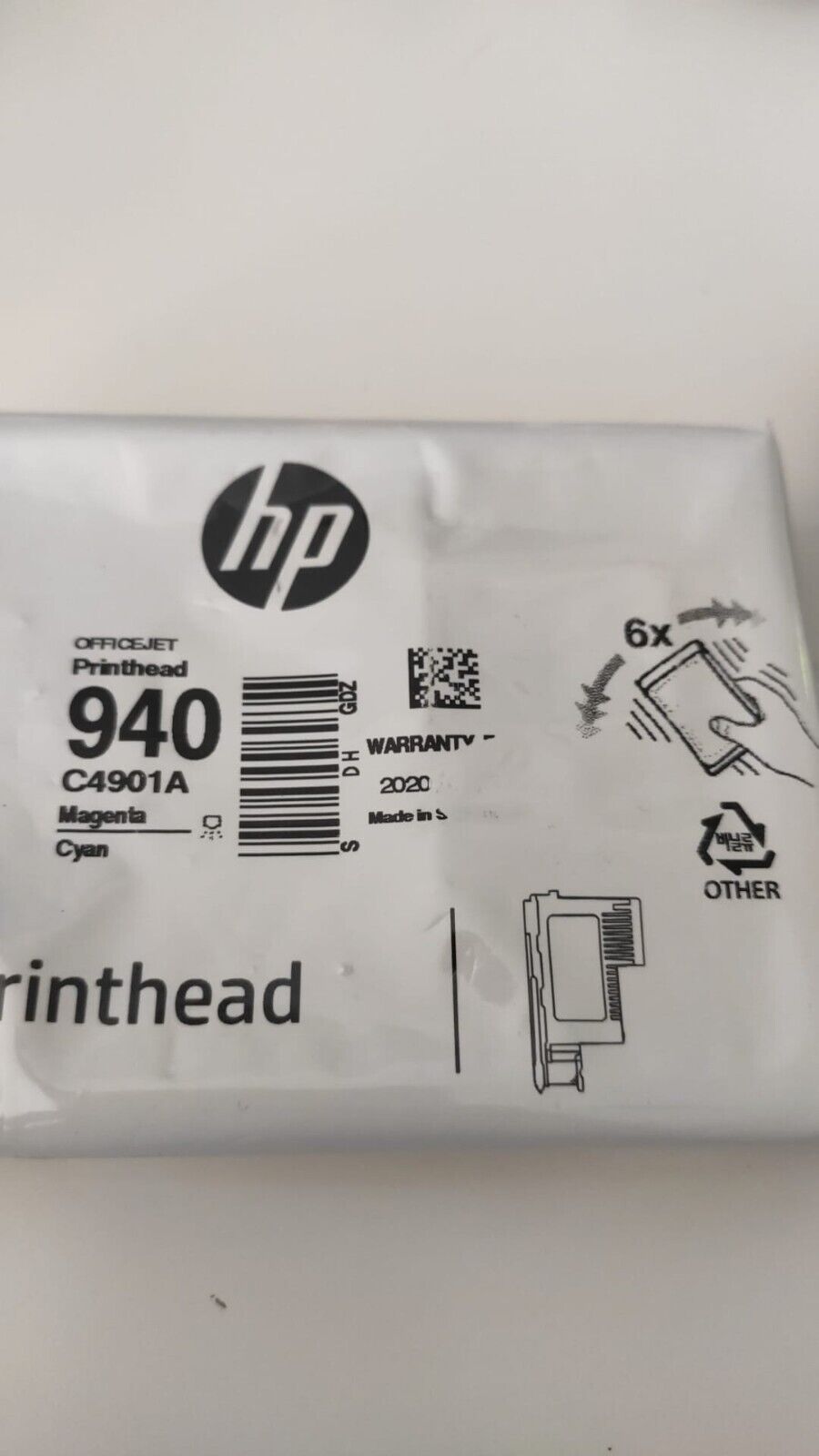 Genuine HP 940 Printheads set Black/Yellow + Cyan/Magenta (C4900A C4901A) - VAT