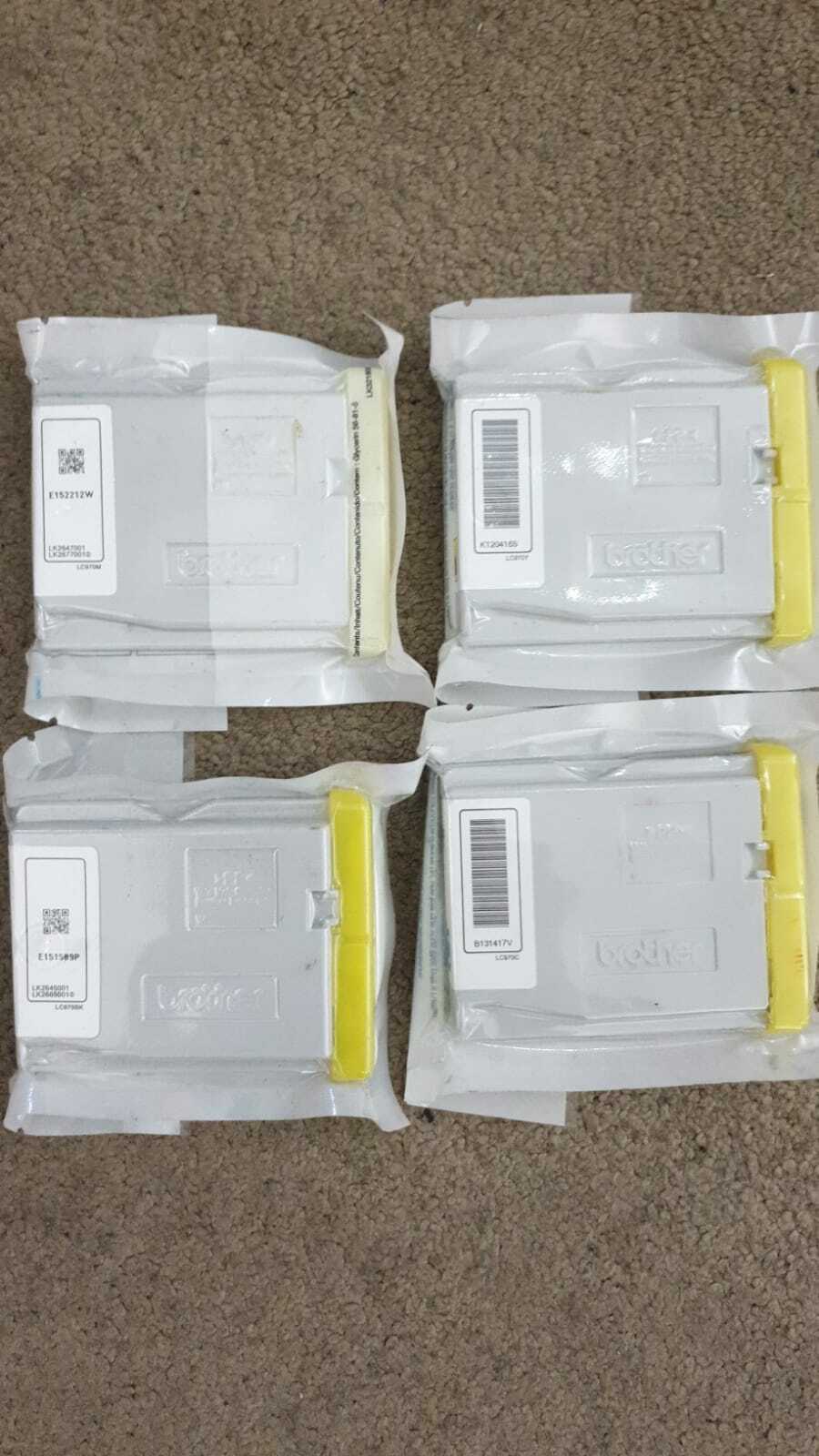 Genuine Brother LC970 Black Cyan Yellow Magenta ink cartridges - LC970VALBP