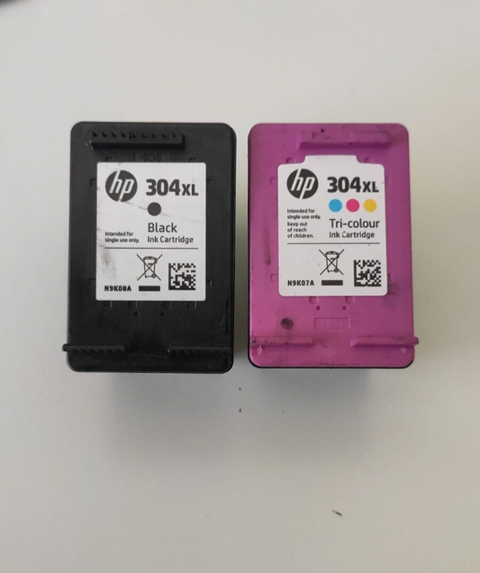 UNBOXED HP 304XL Black & Colour Ink Cartridges (N9K08AE + N9K07AE) FREE DELIVERY