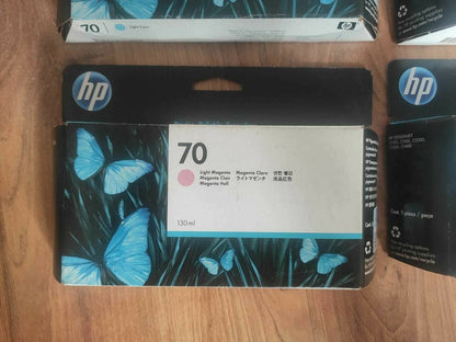 Genuine HP 70 Ink Cartridges (130ml) lot for HP Z2100 Z3100 Z3200 FREE DELIVERY