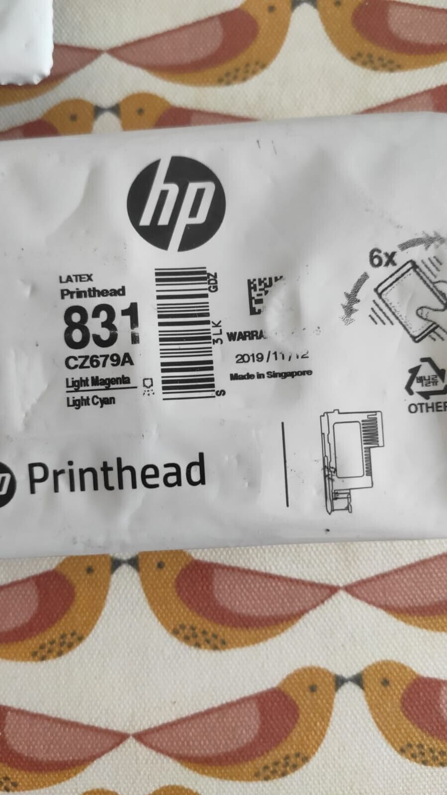 3x Genuine HP 831 Printheads (2x CZ679A + 1x CZ680A) FREE UK DELIVERY! VAT inc.