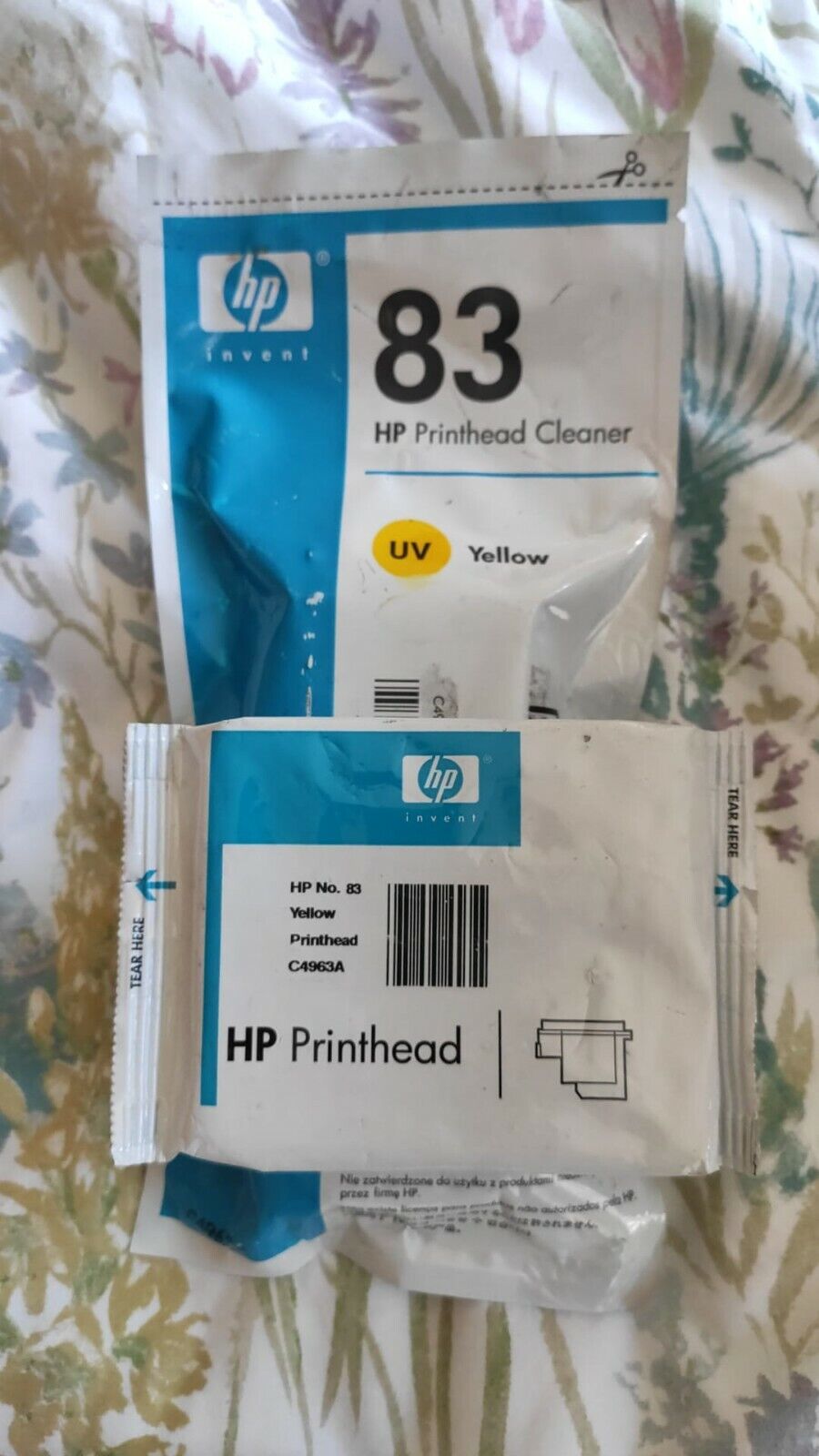 Genuine lot of HP 83 UV Printheads and Cleaners (C4960A-65A) DesignJet 5000 VAT