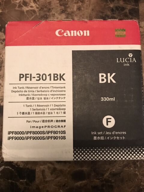 Genuine lot of Canon PFI-301 Ink Cartridges - FREE UK DELIVERY - VAT inc.