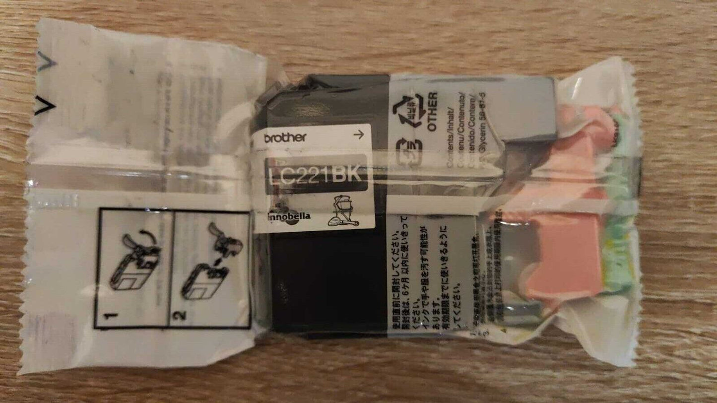 Genuine lot of Brother LC221 Ink Cartridges (LC-221) FREE UK DELIVERY! VAT inc.