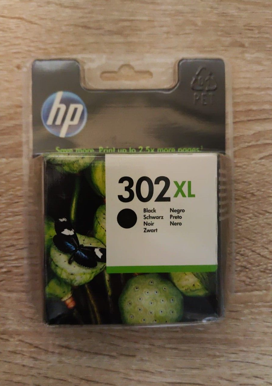 Genuine HP 302XL Black Ink Cartridge (F6U68AE) - FREE UK DELIVERY! VAT included