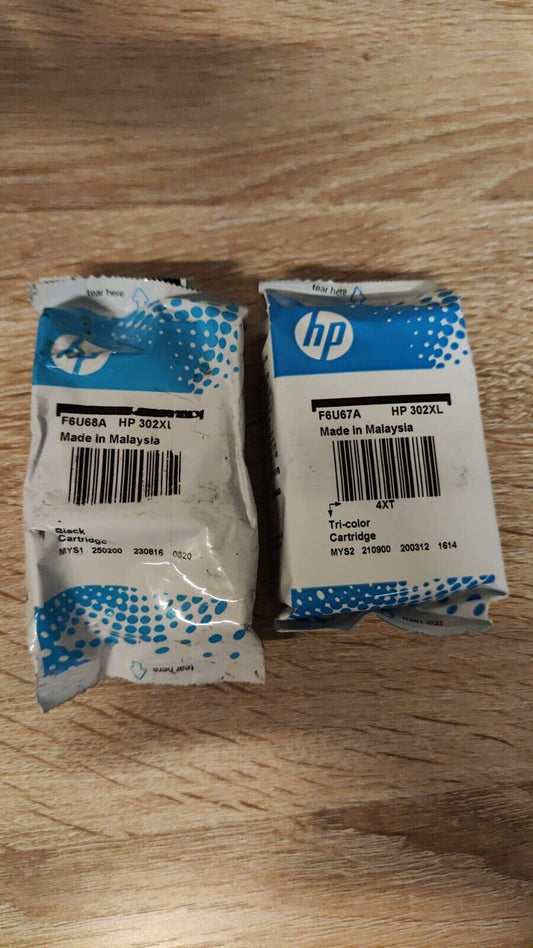 Genuine HP 302XL Black & Colour Ink Cartridges - FREE UK DELIVERY! VAT included