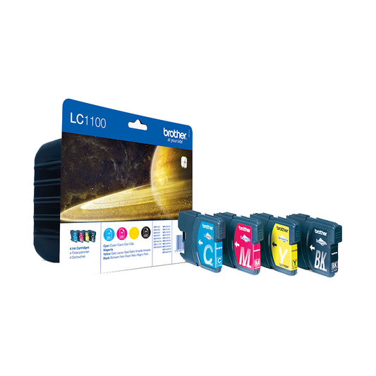 Genuine Brother LC1100 Black Cyan Magenta Yellow Ink Cartridges - FREE DELIVERY!