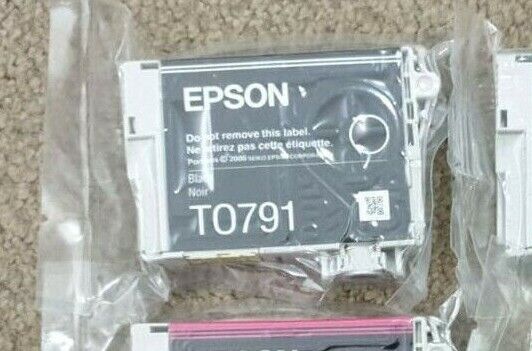 Genuine EPSON T0791 T0792 T0793 T0794 T0795 T0796 Ink Cartridges lot - VAT inc.