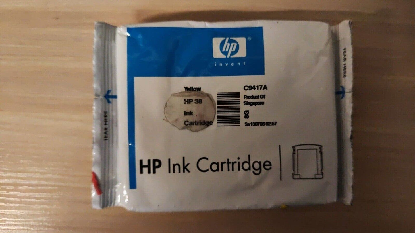 Genuine HP 38 Ink Cartridges (C9412A-C9419A) lot - FREE DELIVERY - VAT included