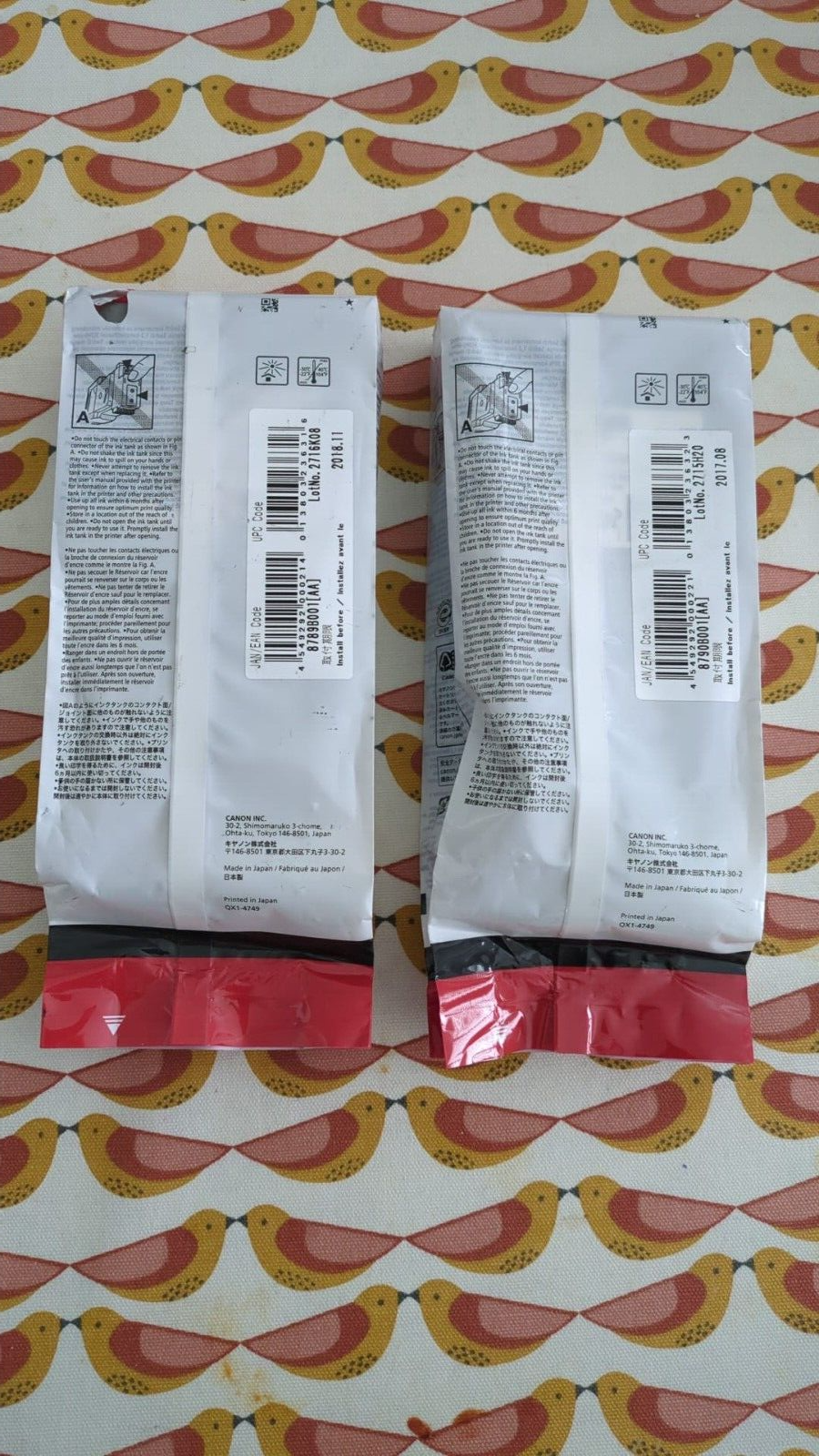 Genuine Canon PFI-207 Black + Cyan ink cartridges (300ml) - FREE UK DELIVERY!